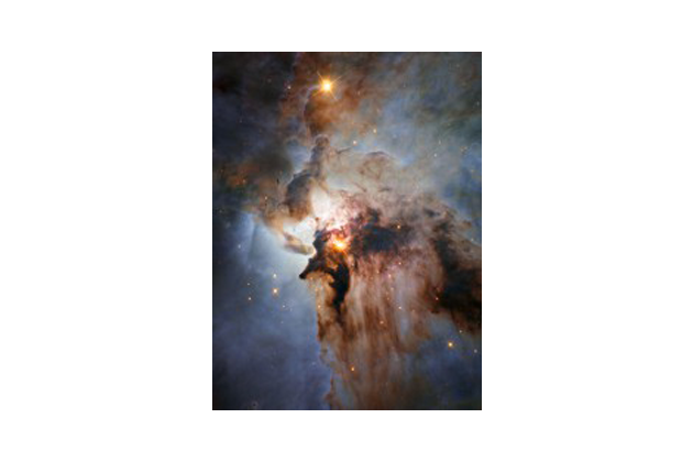 Совмещённое изображение туманности Лагуна с телескопа Хаббл